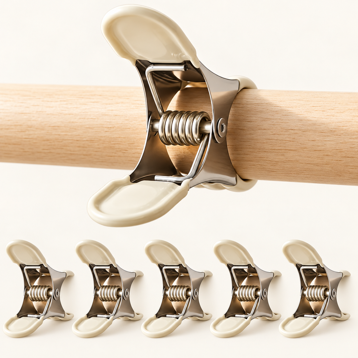 Coated Metal Laundry Clips — Set of 6 construction detail