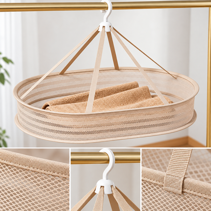 Single-Tier Oval Mesh Drying Basket construction detail