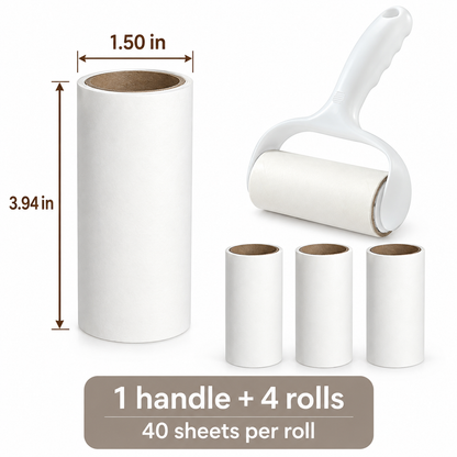 Lint roller roll dimensions in inches and set contents