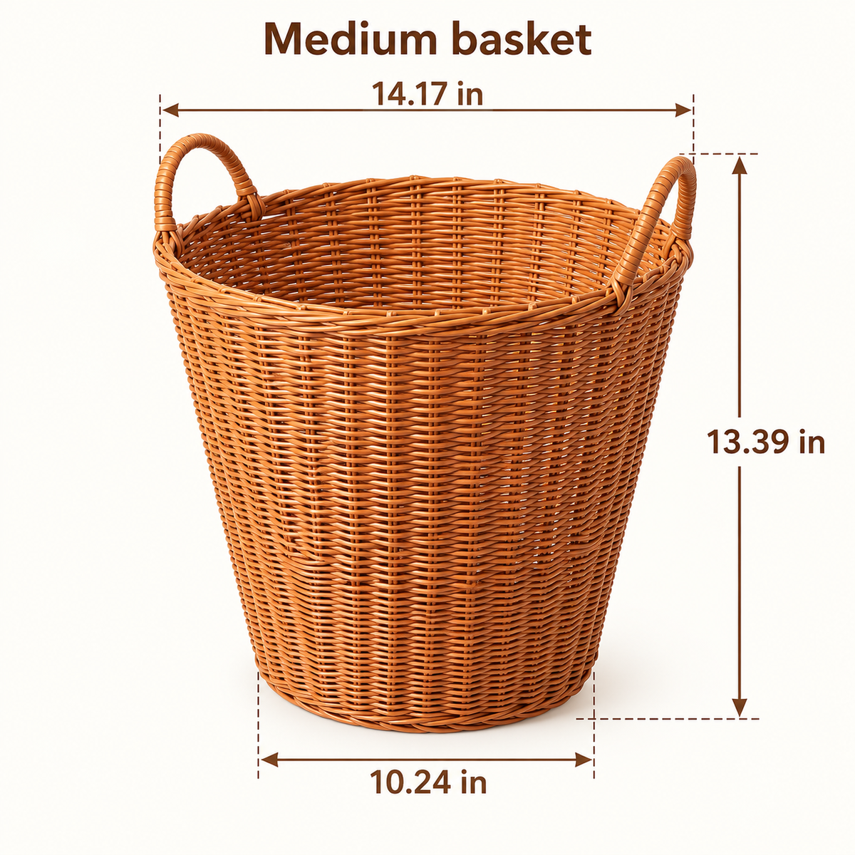 Medium laundry basket dimensions in inches